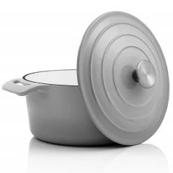 BBQ-Toro Cocotte | 4,0 Liter - Ø 24 Cm | Gusseisen, Emailliert, Grau 9 BBQ-Toro Cocotte | 4,0 Liter - Ø 24 Cm | Gusseisen, Emailliert, Grau -Camping Store co01g cocotte bild1 2000px 1280x1280