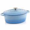 BBQ-Toro Gusseisen Cocotte | 4,3 L | Blau, Oval | Emaillierter Gusseisen Bräter 1 BBQ-Toro Gusseisen Cocotte | 4,3 L | Blau, Oval | Emaillierter Gusseisen Bräter -Camping Store co09B cocotte bild1 2000px 1280x1280