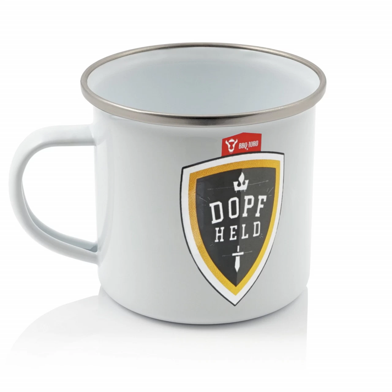 BBQ-Toro Emaille Tasse "Dopfheld" | 350 Ml | Emaillebecher Für Camping, Outdoor 3 BBQ-Toro Emaille Tasse "Dopfheld" | 350 Ml | Emaillebecher Für Camping, Outdoor