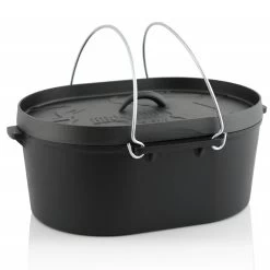 BBQ-Toro Dutch Oven Topf DO10 - 9,3 L Gusseisen Kochtopf, 10 QT Bräter