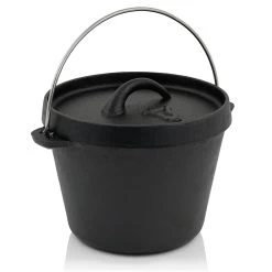 BBQ-Toro Mini Dutch Oven | 700 Ml | 1 QT Traditioneller Gusseisen Kochtopf