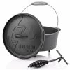 BBQ-Toro Dutch Oven DO45A, 3,1 L Alpha Gusseisen Kochtopf, Gusstopf -Camping Store do45a dutch oven alpha bild1 2000px 1280x1280