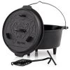BBQ-Toro Dutch Oven DO45E, 4,2 L Emaille Gusseisen Kochtopf, Gusstopf, Bräter Mit Deckelheber -Camping Store do45e dutch oven emaille serie bild1 2000px 1280x1280