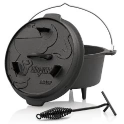 BBQ-Toro Dutch Oven Set Gusseisen | 7 Teiliges Starter Set, Inkl. Deckelheber -Camping Store do45p dutch oven bild1 2000px 1280x1280