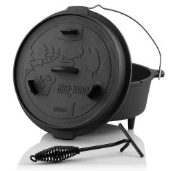 BBQ-Toro Dutch Oven DO6F, 7,3 L Forest Gusseisen Kochtopf, Gusstopf
