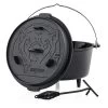 BBQ-Toro Dutch Oven DO9E, 9,0 L Emaille Gusseisen Kochtopf, Gusstopf, Bräter Mit Deckelheber