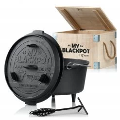 BBQ-Toro Dutch Oven "My Blackpot", 9,0 L Sonderedition Inkl. Holzkiste, Gusstopf