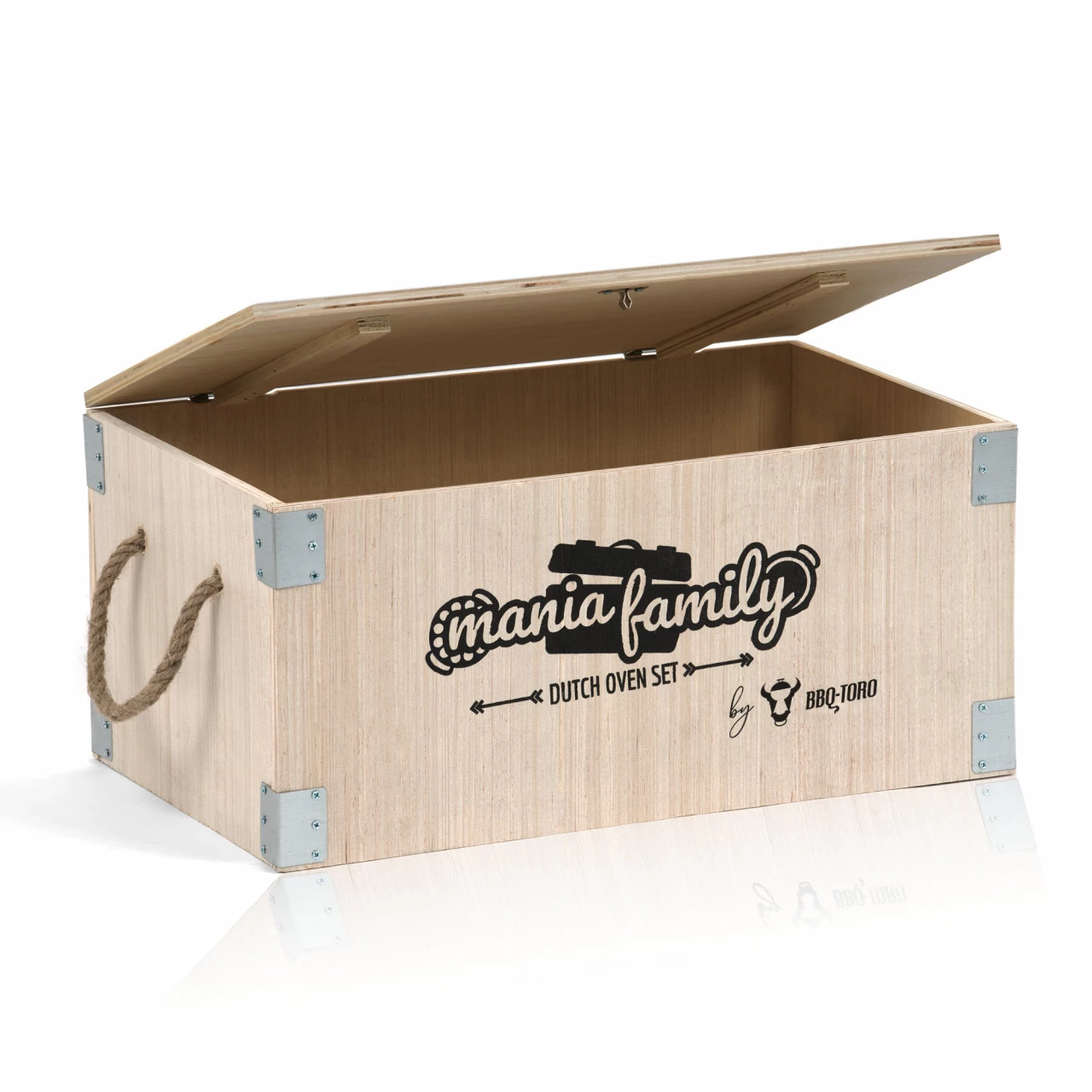 BBQ-Toro 19-teiliges Dutch Oven Set In Holzkiste | Mit Dutch Oven Feuertopf Und Mehr | Preseasoned 8 BBQ-Toro 19-teiliges Dutch Oven Set In Holzkiste | Mit Dutch Oven Feuertopf Und Mehr | Preseasoned – Bild 6