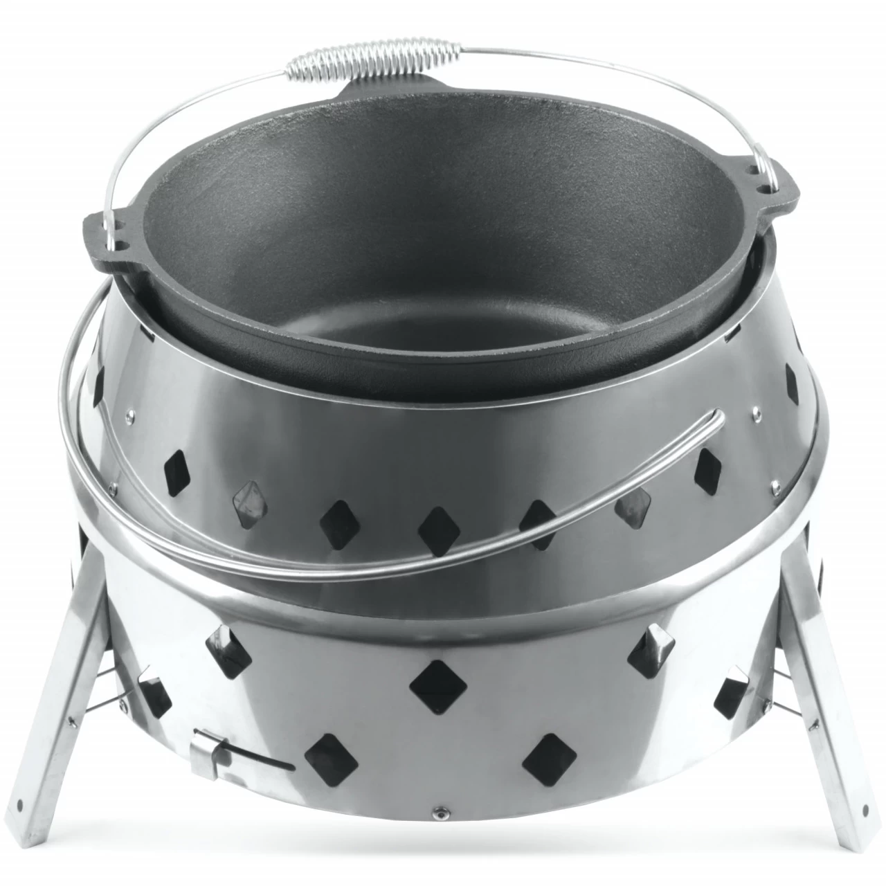 BBQ-Toro 6-teiliges Dutch Oven Set Mit Dutch Oven Grill "DOKING", 9 QT Dutch Oven Und Zubehör 7 BBQ-Toro 6-teiliges Dutch Oven Set Mit Dutch Oven Grill "DOKING", 9 QT Dutch Oven Und Zubehör – Bild 5