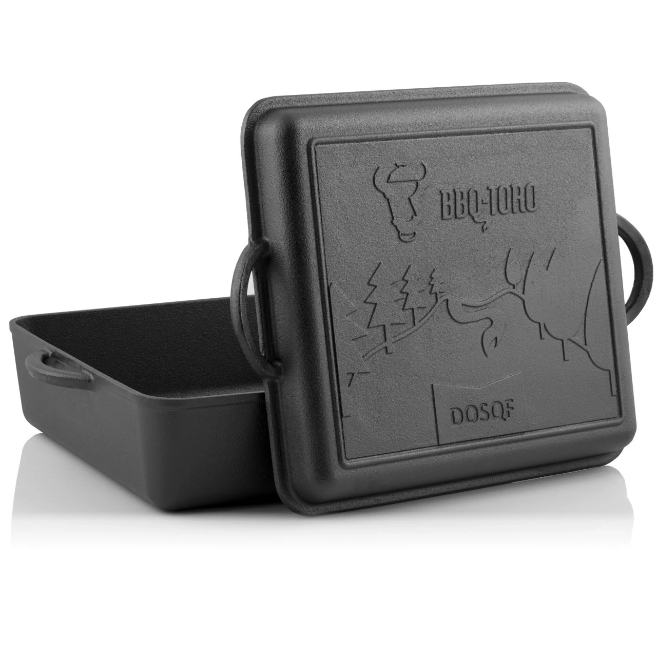 BBQ-Toro Dutch Oven Pan, 10,8 Liter, Forest Gusseisen Kochtopf Bräter 3 BBQ-Toro Dutch Oven Pan, 10,8 Liter, Forest Gusseisen Kochtopf Bräter