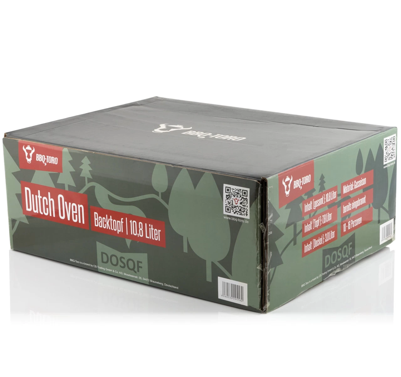 BBQ-Toro Dutch Oven Pan, 10,8 Liter, Forest Gusseisen Kochtopf Bräter 6 BBQ-Toro Dutch Oven Pan, 10,8 Liter, Forest Gusseisen Kochtopf Bräter – Bild 4