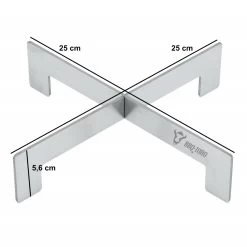 BBQ-Toro Edelstahl Dutch Oven Untersetzer | 25 X 25 X 5,6 Cm | Pfannenknecht -Camping Store dou3 dutch oven untersetzer masse1 2000px 1280x1280