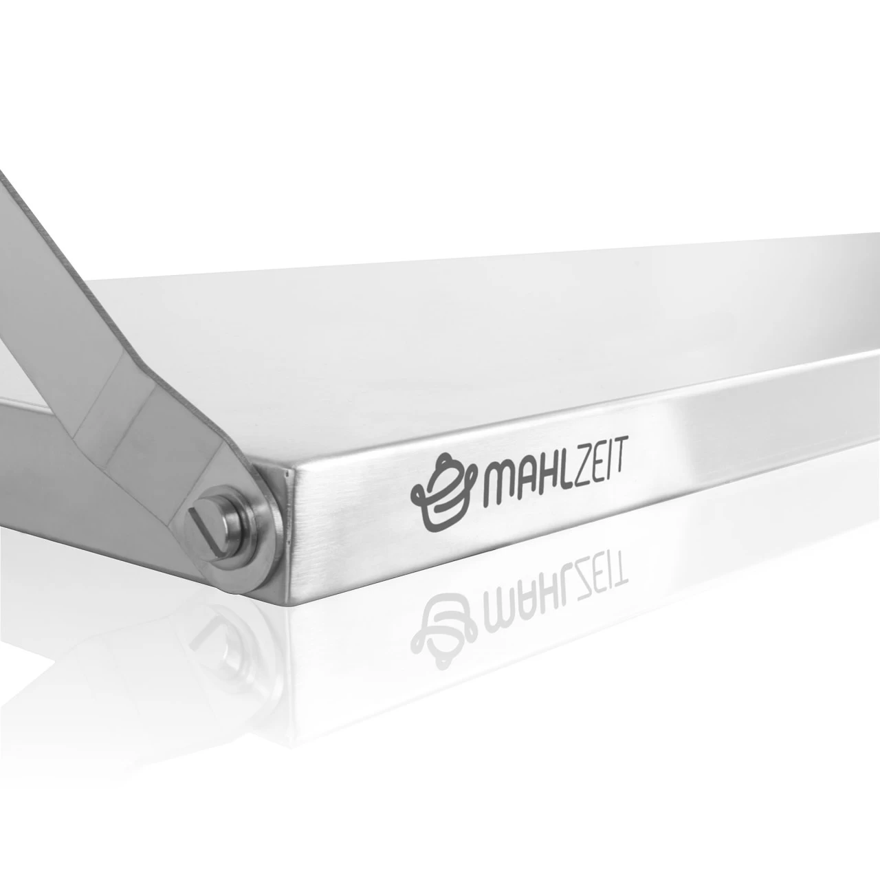 Mahlzeit Edelstahl Wandregal, 100 X 30 Cm, Silber, Klappbares Hängeregal, Küchenregal, Wandboard 6 Mahlzeit Edelstahl Wandregal, 100 X 30 Cm, Silber, Klappbares Hängeregal, Küchenregal, Wandboard – Bild 4