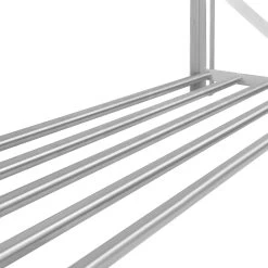 Mahlzeit Edelstahl Wandregal, 120 X 30 Cm, Klappbares Hängeregal Im Praktischen Stangendesign -Camping Store ehr8 edelstahl haengeregal bild3 2000px 1280x1280