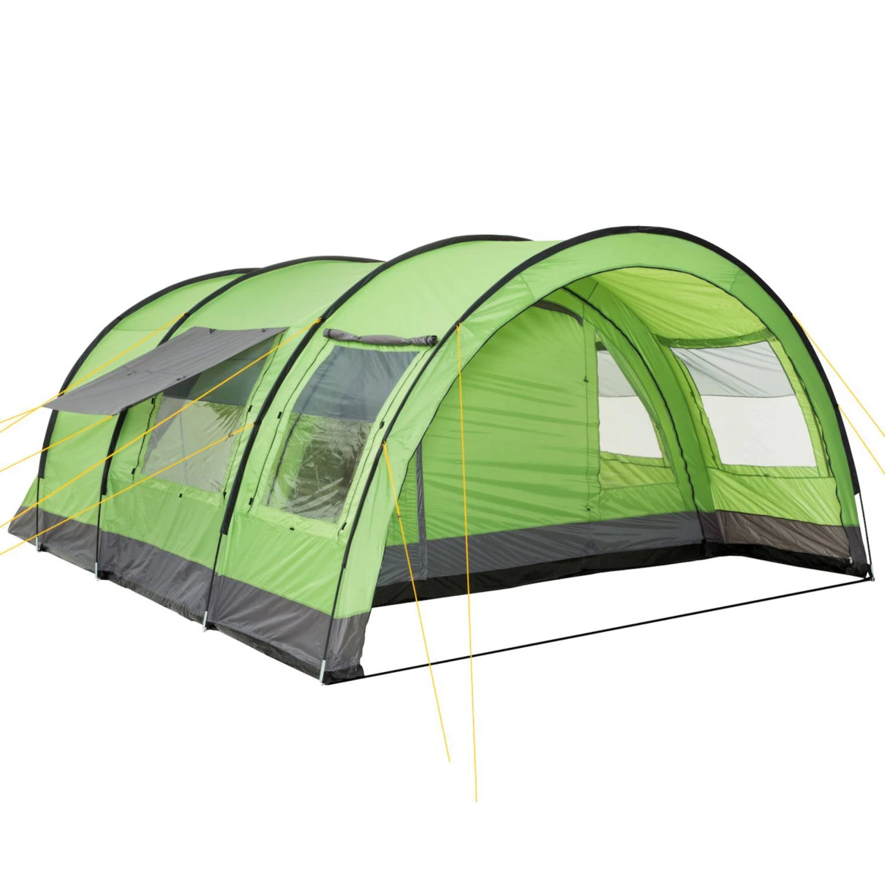 CampFeuer Zelt Relax6 Für 6 Personen | Grün/Grau, Tunnelzelt 5000 Mm Wassersäule 4 CampFeuer Zelt Relax6 Für 6 Personen | Grün/Grau, Tunnelzelt 5000 Mm Wassersäule – Bild 2