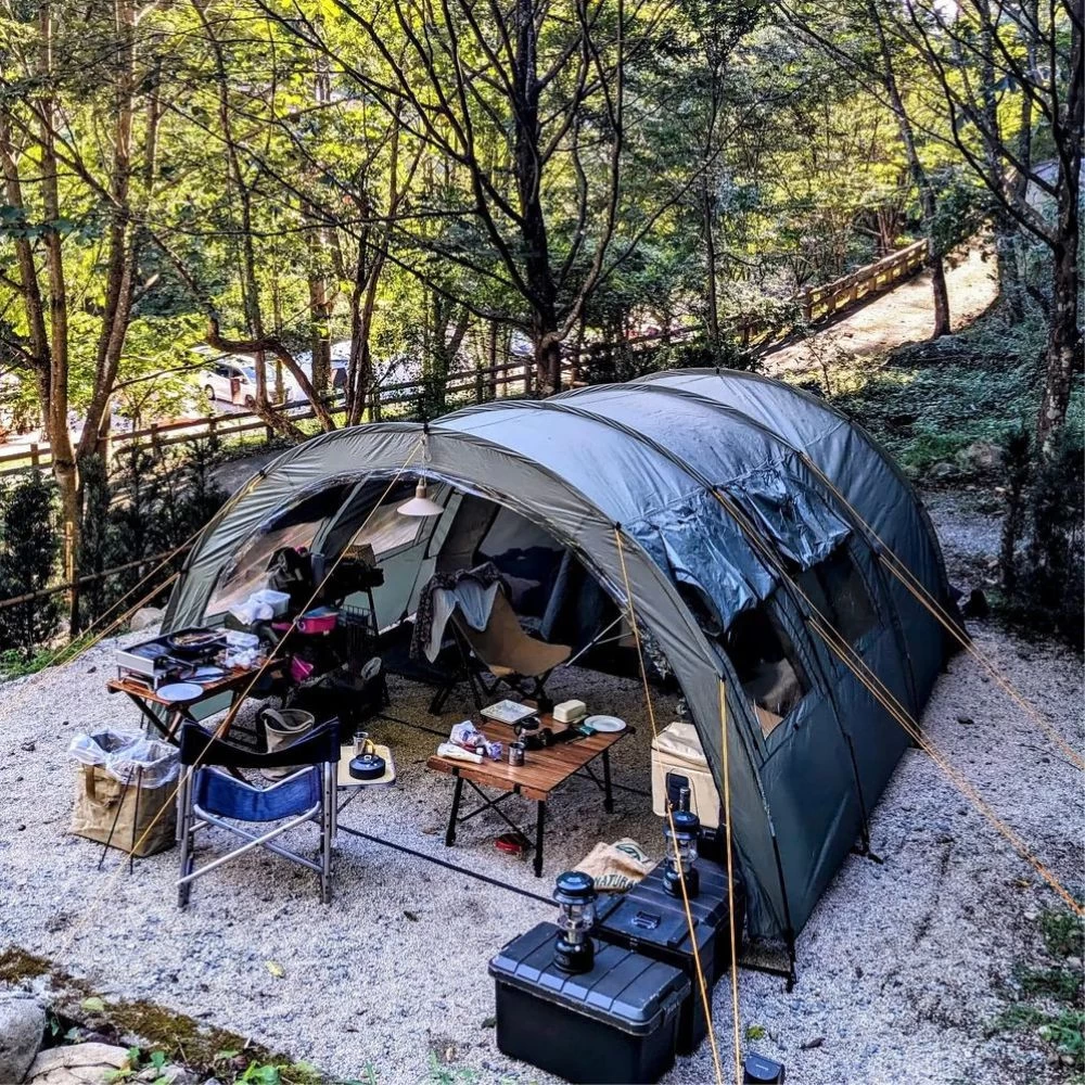CampFeuer Zelt Relax6 Für 6 Personen | Grün/Grau, Tunnelzelt 5000 Mm Wassersäule 6 CampFeuer Zelt Relax6 Für 6 Personen | Grün/Grau, Tunnelzelt 5000 Mm Wassersäule – Bild 4