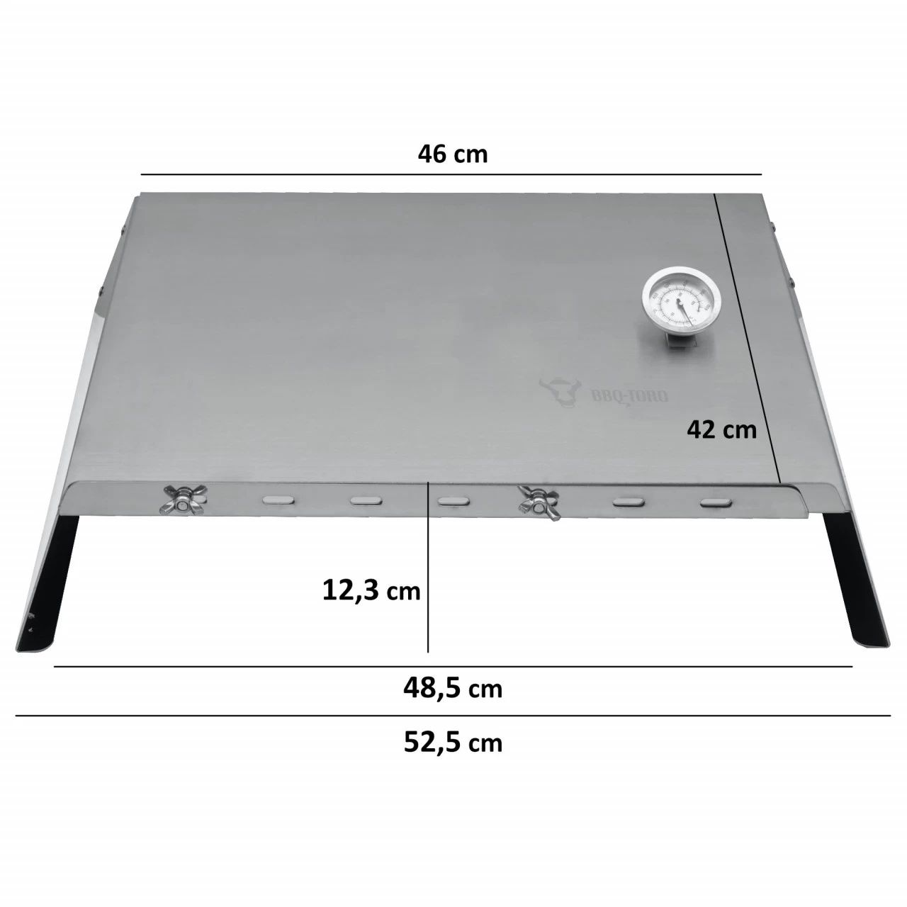 BBQ-Toro Verstellbarer Edelstahl Pizzaaufsatz | 48,5 - 79 X 42 X 12,3 Cm 4 BBQ-Toro Verstellbarer Edelstahl Pizzaaufsatz | 48,5 - 79 X 42 X 12,3 Cm – Bild 2