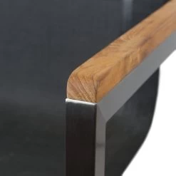 Zelsius 8x Edelstahl Gartenstuhl Mit Teak Holz Armlehne | 55 X 56 X 88 Cm | Schwarz -Camping Store es stuhl Schwarz detailbild1 1280x1280 4