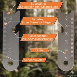 CampFeuer Feuerstahl Mit Multi-Tool, Funkenstab, Zündstab, Feuerstarter, Survival Set -Camping Store fire2 feuerstahl bild2 neu2000px 1280x1280 1