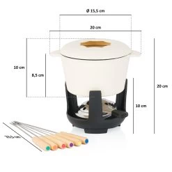 BBQ-Toro 13-teiliges Gusseisen Fondue Set Für 6 Personen, 1 L, Emailliert, Mit Brenner Und Gabeln 14 BBQ-Toro 13-teiliges Gusseisen Fondue Set Für 6 Personen, 1 L, Emailliert, Mit Brenner Und Gabeln -Camping Store fond2c fondueset massbild 2000px 1280x1280