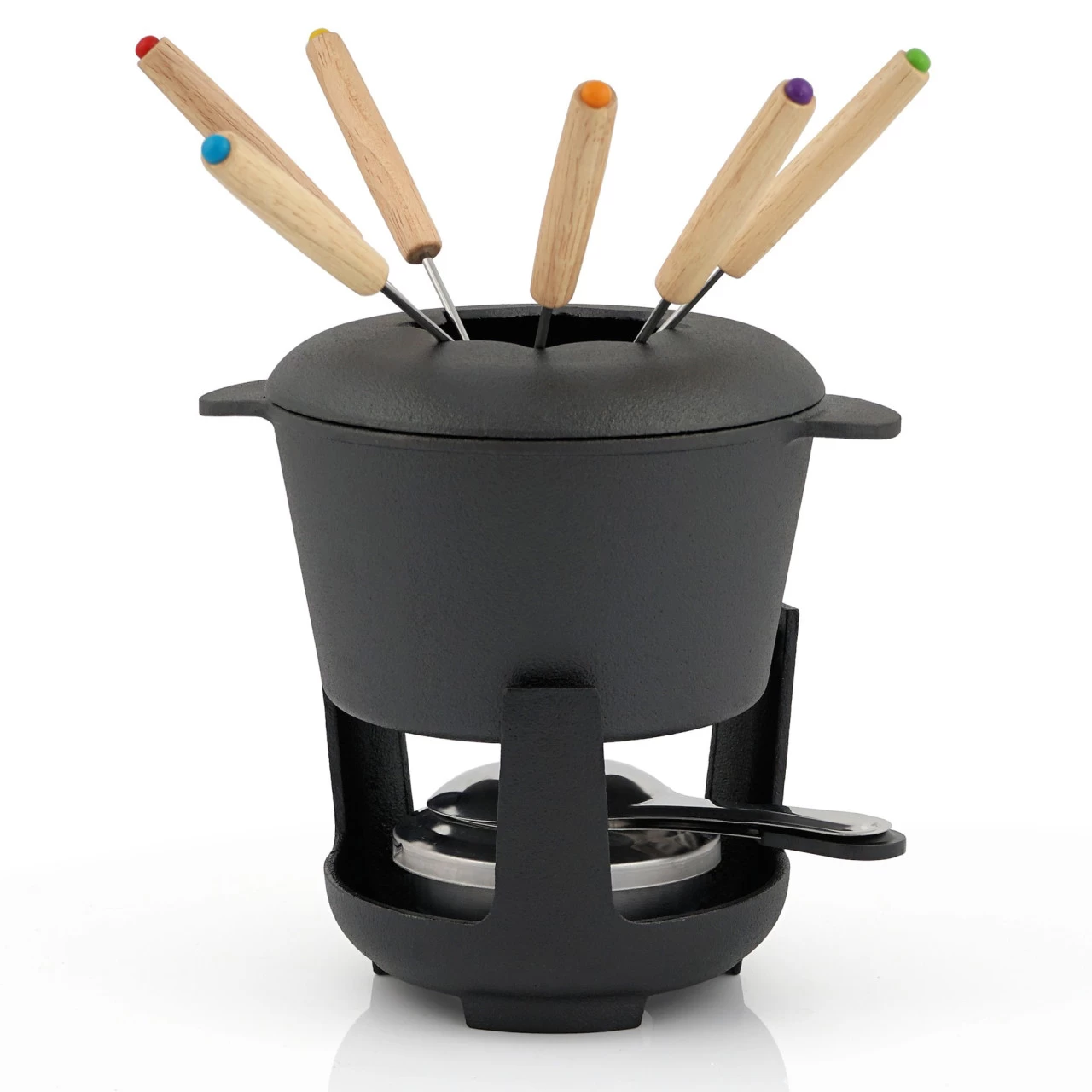BBQ-Toro 13-teiliges Gusseisen Fondue Set Für 6 Personen | 1 L | Preseasoned 3 BBQ-Toro 13-teiliges Gusseisen Fondue Set Für 6 Personen | 1 L | Preseasoned
