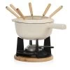 Mahlzeit 13-teiliges Gusseisen Fondue Set Für 6 Personen, 2 L, Emailliert, Mit Brenner Und Gabeln