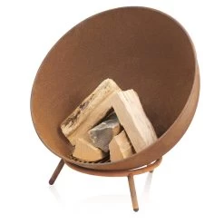 BBQ-Toro Feuerschale Ø 60cm, Rostoptik, Kippbare Outdoor Feuerstelle Mit 3 Beinen, 3-in-1 Feuerkugel -Camping Store fs11r feuerschale bild7 2000px 1280x1280