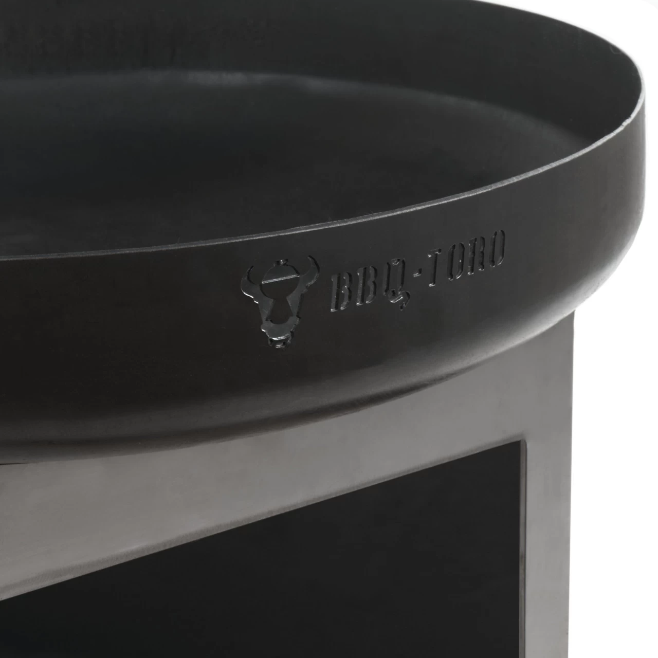 BBQ-Toro Feuerschale Ø 60 Cm, Schwarz, Outdoor Feuerstelle Mit Holzlagerfach 5 BBQ-Toro Feuerschale Ø 60 Cm, Schwarz, Outdoor Feuerstelle Mit Holzlagerfach – Bild 3