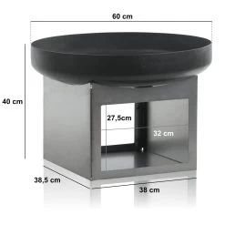 BBQ-Toro Feuerschale Ø 60 Cm, Schwarz, Outdoor Feuerstelle Mit Holzlagerfach 7 BBQ-Toro Feuerschale Ø 60 Cm, Schwarz, Outdoor Feuerstelle Mit Holzlagerfach -Camping Store fs9s feuerschale mit holzlager massbild 2000px 1280x1280