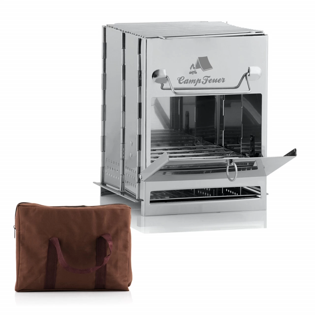 CampFeuer Edelstahl Faltgrill | 22 X 20,5 X 27 Cm | Outdoor Camping Klappgrill 3 CampFeuer Edelstahl Faltgrill | 22 X 20,5 X 27 Cm | Outdoor Camping Klappgrill