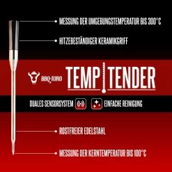 BBQ-Toro TempTender, Kabelloses Grillthermometer Inkl. Ladebox Mit App Für Optimale Grillergebnisse -Camping Store ftm04 digitales thermometer actionbild2 2000px 1280x1280