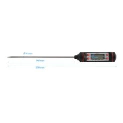 BBQ-Toro Grillthermometer Für Steak, Bratenthermometer Digital -40°C Bis 300°C -Camping Store ftm bild masse 1280x1280