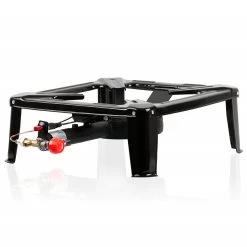 BBQ-Toro Gusseisen Gaskocher | Piezo-Zünder | 1-Ring-Gasbrenner 40 X 40 X 15 Cm