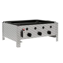 BBQ-Toro Edelstahl Gastrobräter | 3-flammig | (B) 64 X (T) 52 X (H) 27 Cm