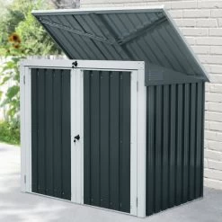 Zelsius Gartenschrank 158 X 101 X 134 Cm, Geräteschrank Mit Lüftungsgittern -Camping Store geha5 geraeteschrank bild2 2000px 1280x1280