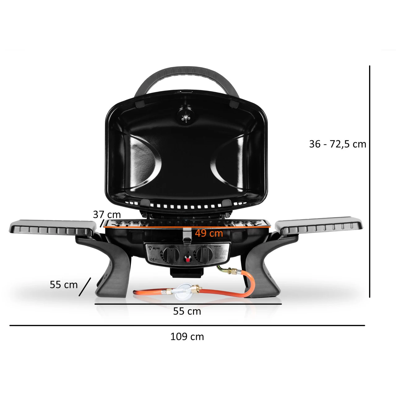 BBQ-Toro Tragbarer Tisch Gasgrill Mit Grilltisch Für Balkon, Camping 5 BBQ-Toro Tragbarer Tisch Gasgrill Mit Grilltisch Für Balkon, Camping – Bild 3