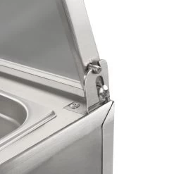 Mahlzeit Edelstahl Zutatenbehälter, 4 X 1/6 GN Behälter Mit Gummifüße, Wärmebehälter, Salatbar -Camping Store gnh7 gnh8 gnh9 zutatenbehaelter mit deckel bild3 2000px 1280x1280 2