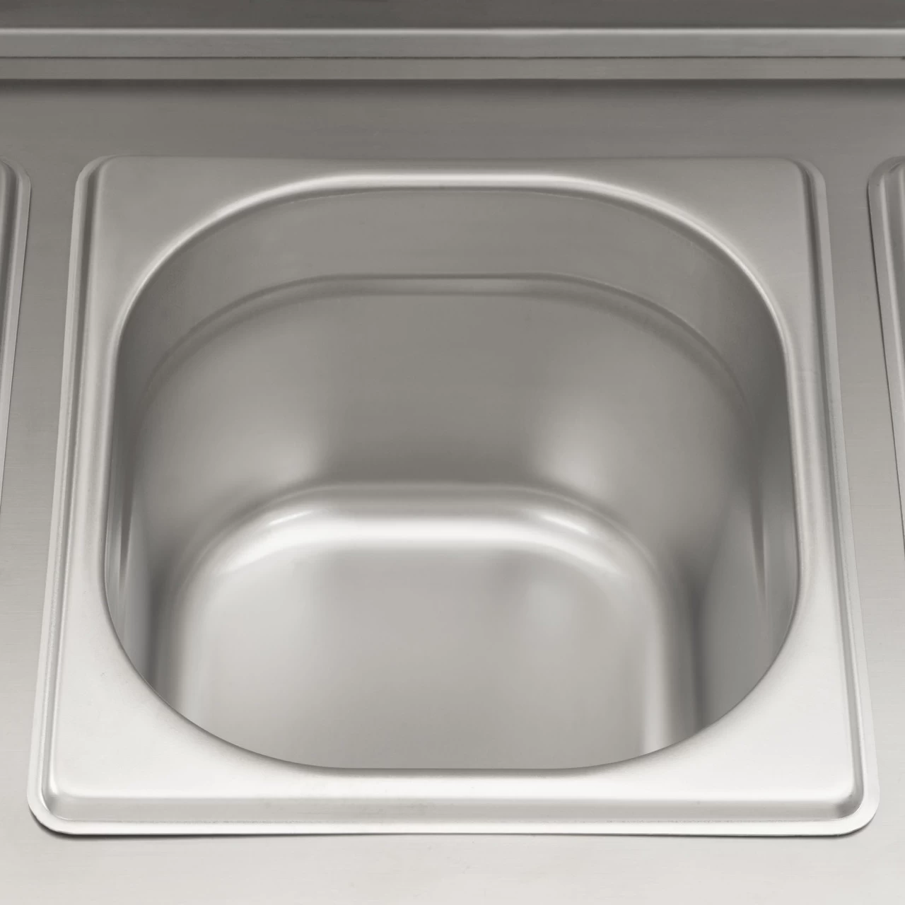 Mahlzeit Edelstahl Zutatenbehälter, 3 X 1/6 GN Behälter Mit Gummifüße, Wärmebehälter, Salatbar 10 Mahlzeit Edelstahl Zutatenbehälter, 3 X 1/6 GN Behälter Mit Gummifüße, Wärmebehälter, Salatbar – Bild 8