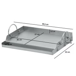 BBQ-Toro Edelstahl Grillplatte | 49,5 X 32 Cm | BBQ Plancha Passend Für Weber Grill 10 BBQ-Toro Edelstahl Grillplatte | 49,5 X 32 Cm | BBQ Plancha Passend Für Weber Grill -Camping Store gpplus1 grillplatte Bild1 massbild neu 2000px 1280x1280