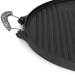 BBQ-Toro Gusseisen Grillplatte Mit Griffen | Ø 42 Cm | Wendeplatte, Emailliert -Camping Store gpr1 grillplatte rund bild41 2000px 1280x1280
