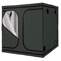 ZELSIUS Grow Tent 200 X 200 X 200 Cm Grau/schwarz Pflanzenzucht Indoor