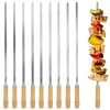 BBQ-Toro Edelstahl Grillspieße Mit Holzgriff (10 Stück), 54 Cm, Spießset, Schaschlikspieße -Camping Store gsp1 grillspiesse bild1 2000px 1280x1280