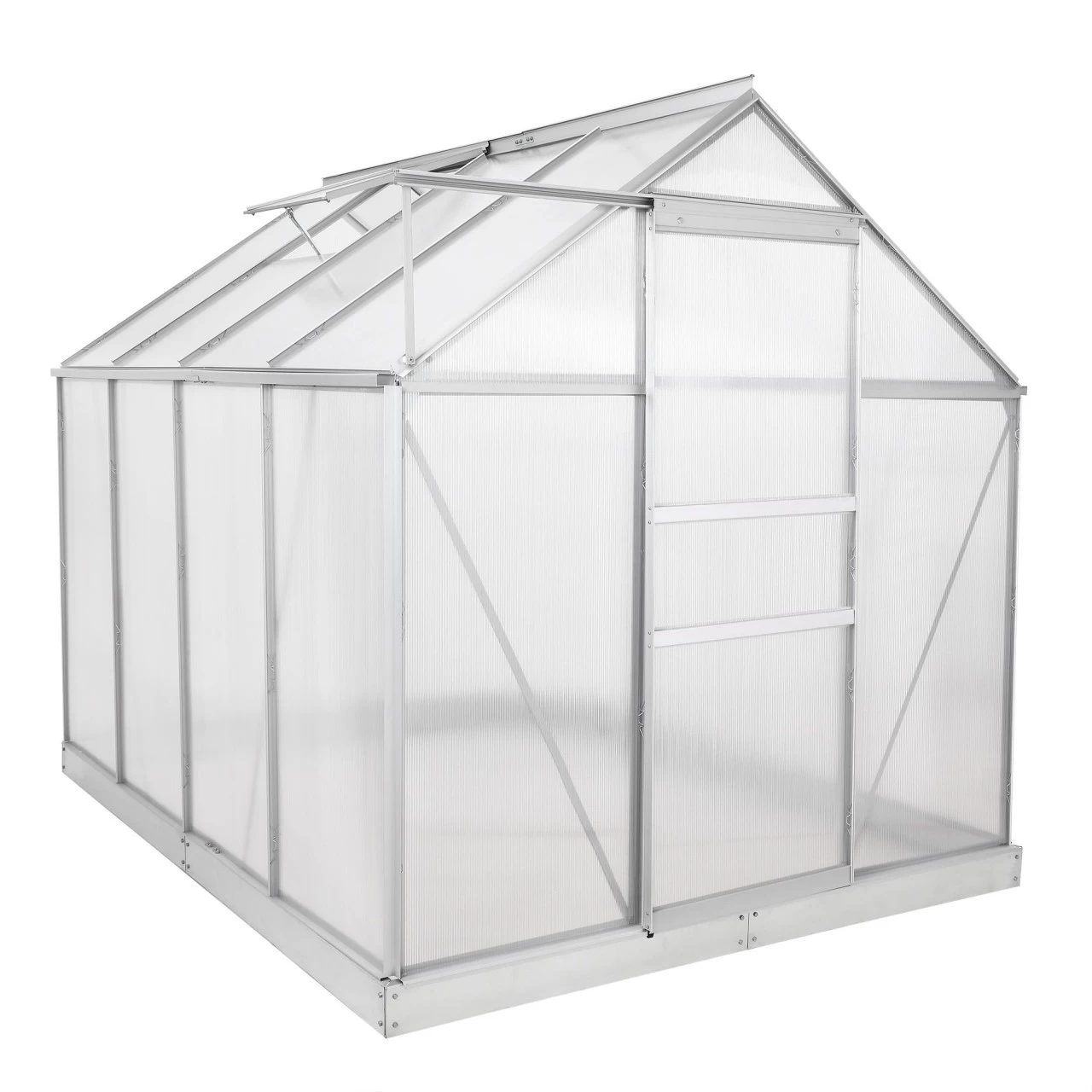 Zelsius Aluminium Gewächshaus SET,4 Mm Platten, Inkl. Fundament-Rahmen 6 Zelsius Aluminium Gewächshaus SET,4 Mm Platten, Inkl. Fundament-Rahmen – Bild 4