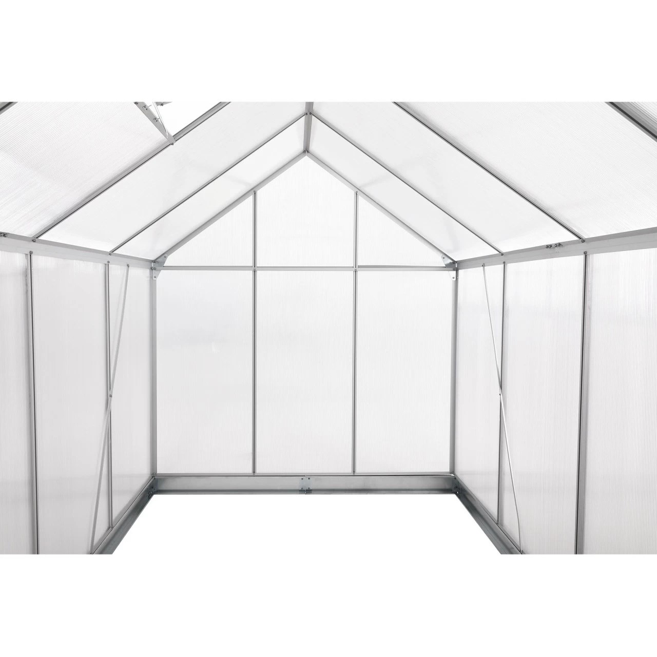 Zelsius Aluminium Gewächshaus SET, 310 X 190 Cm, Inkl. Fundament 7 Zelsius Aluminium Gewächshaus SET, 310 X 190 Cm, Inkl. Fundament – Bild 5