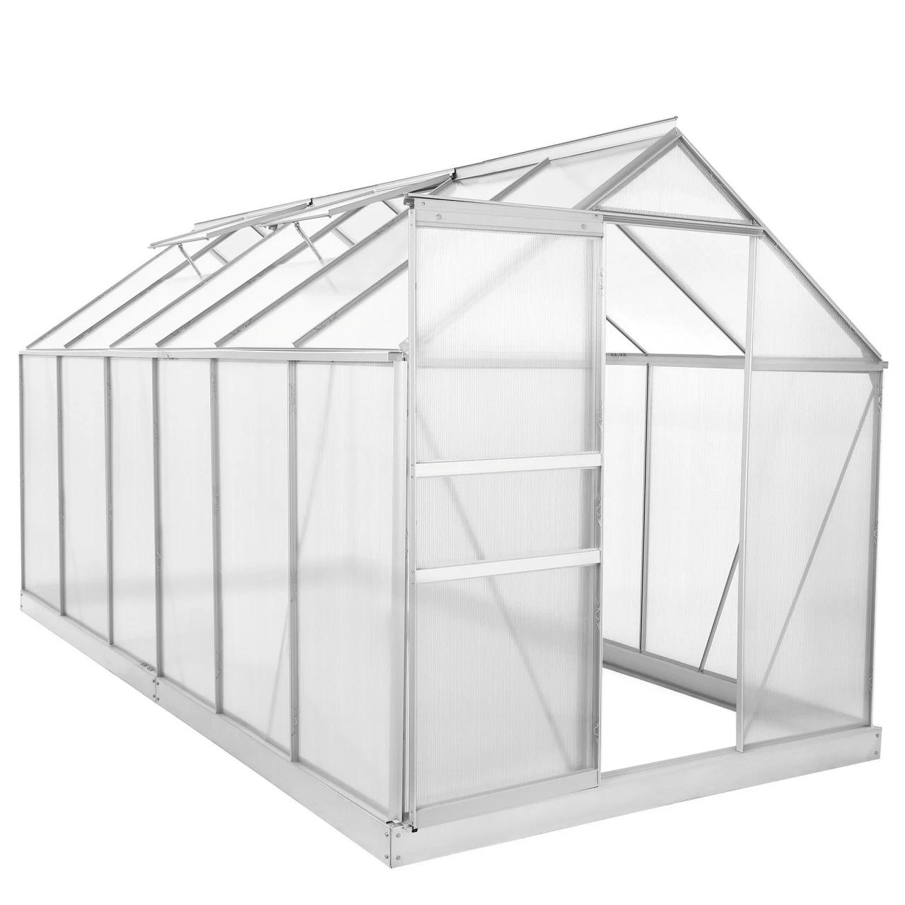 Zelsius Aluminium Gewächshaus SET, 380 X 190 Cm, Inkl. Fundament 3 Zelsius Aluminium Gewächshaus SET, 380 X 190 Cm, Inkl. Fundament