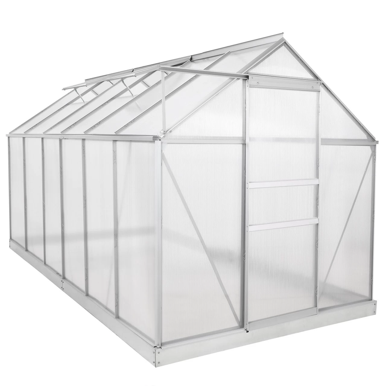 Zelsius Aluminium Gewächshaus SET, 380 X 190 Cm, Inkl. Fundament 6 Zelsius Aluminium Gewächshaus SET, 380 X 190 Cm, Inkl. Fundament – Bild 4