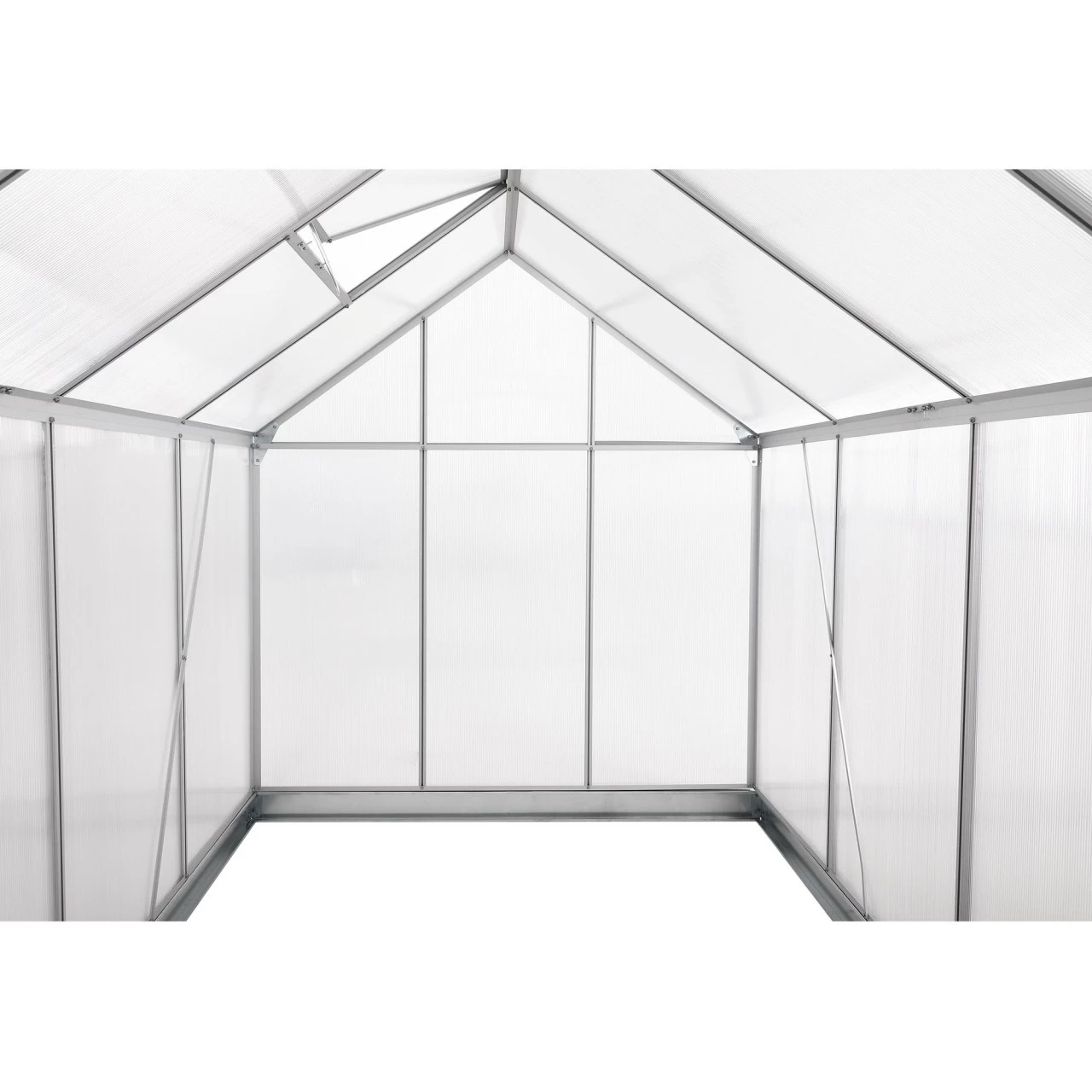 Zelsius Aluminium Gewächshaus SET, 380 X 190 Cm, Inkl. Fundament 7 Zelsius Aluminium Gewächshaus SET, 380 X 190 Cm, Inkl. Fundament – Bild 5