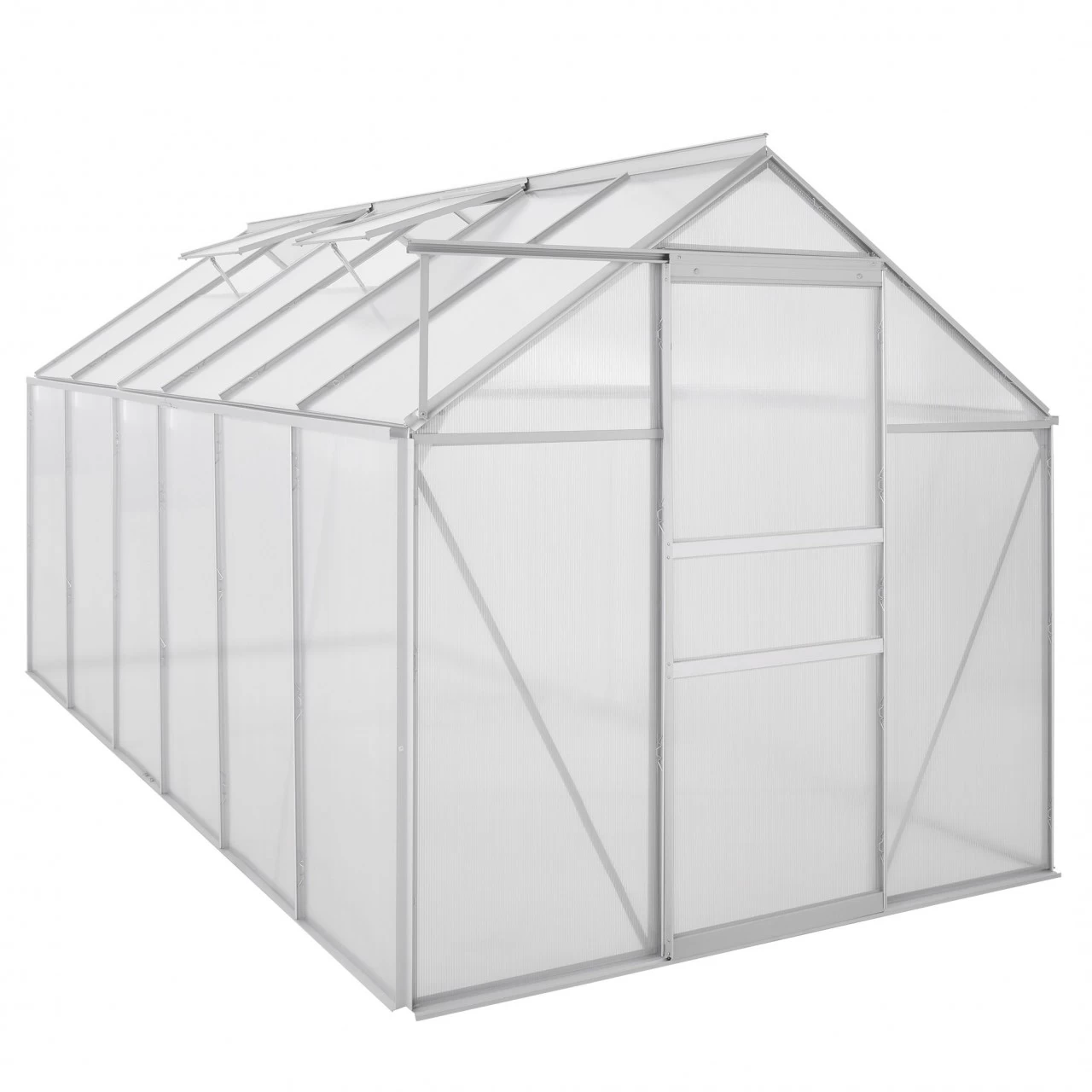 Zelsius Aluminium Gewächshaus 380 X 190 Cm, 6 Mm Platten, 7,22 M² 5 Zelsius Aluminium Gewächshaus 380 X 190 Cm, 6 Mm Platten, 7,22 M² – Bild 3