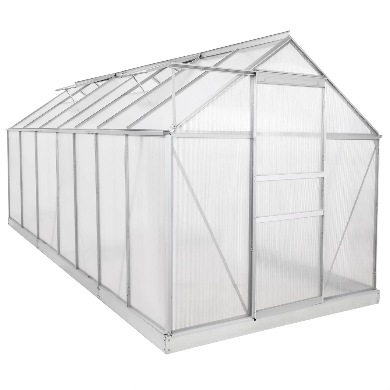 Set: Zelsius - Aluminium Gewächshaus, 430 X 190 Cm, Inkl. Fundament 6 Set: Zelsius - Aluminium Gewächshaus, 430 X 190 Cm, Inkl. Fundament – Bild 4