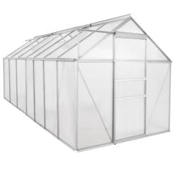 Zelsius Aluminium Gewächshaus 430 X 190 Cm, 6 Mm Platten, 8,17 M² -Camping Store gw07plus gewaechshaus bild2 2000px 1280x1280